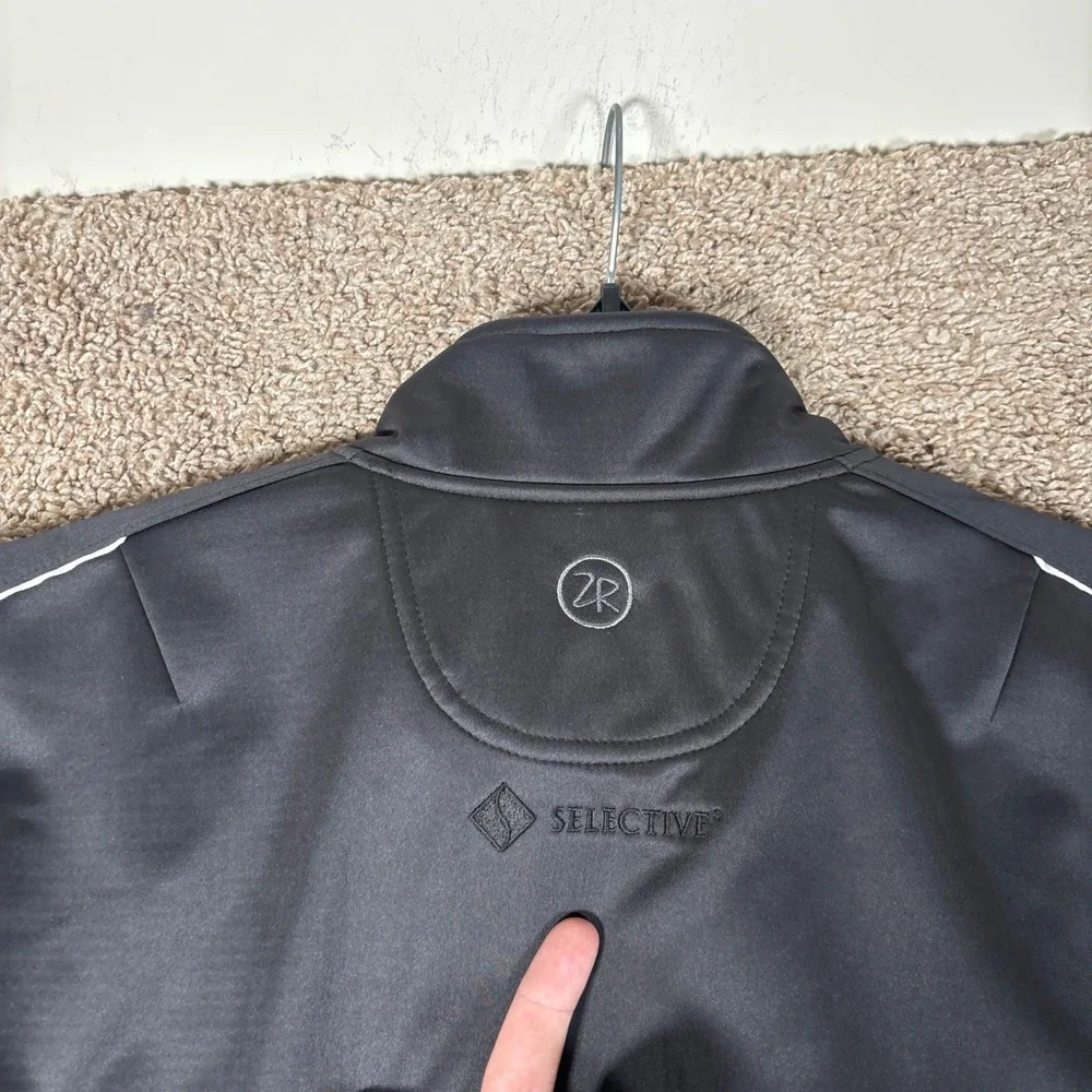 Zero Restriction Mens Highland Jacket Black Tech Layer Golf Full Zip NWT Large